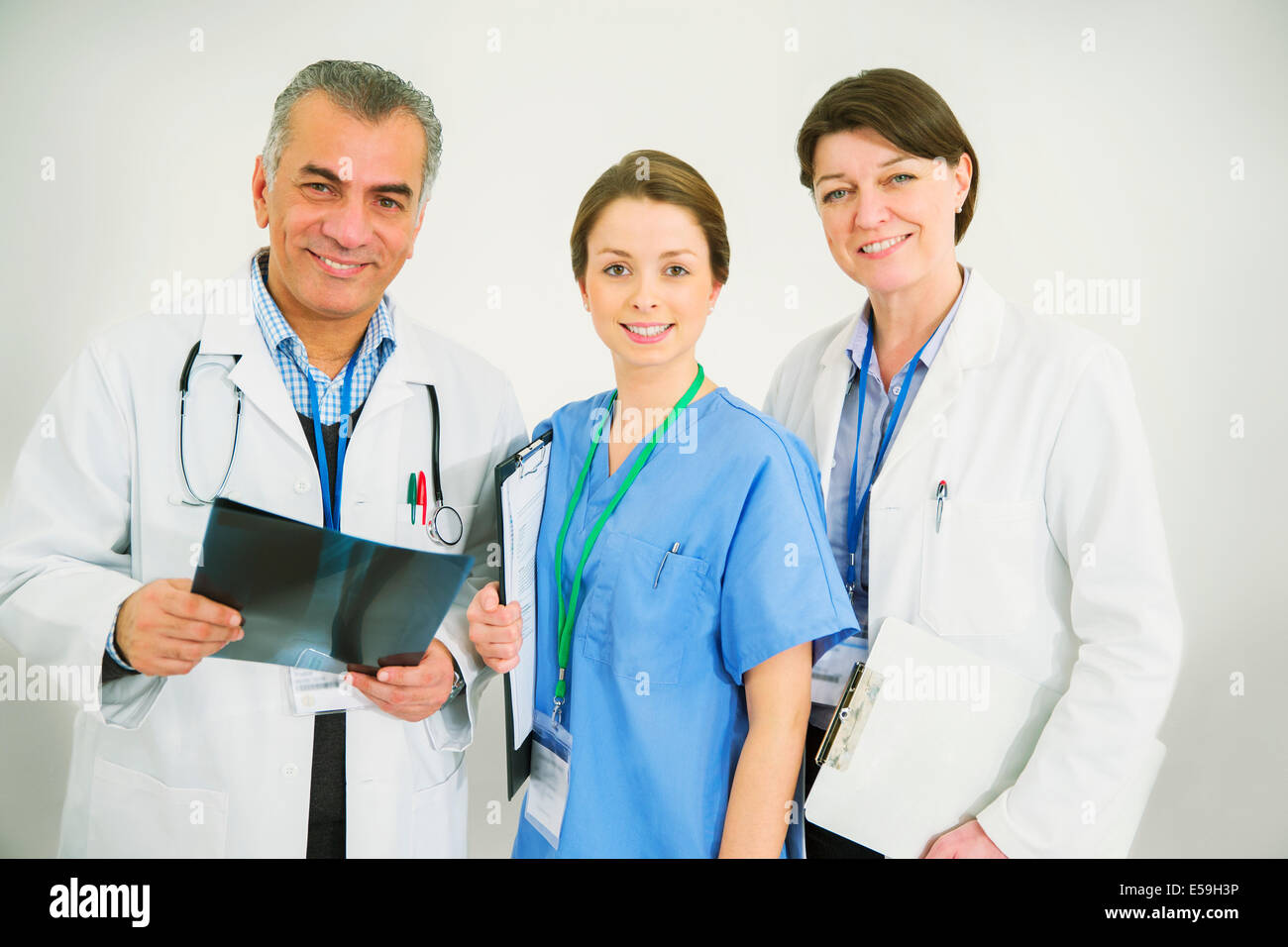 Porträt von Vertrauen Ärzte und Krankenschwester Stockfoto