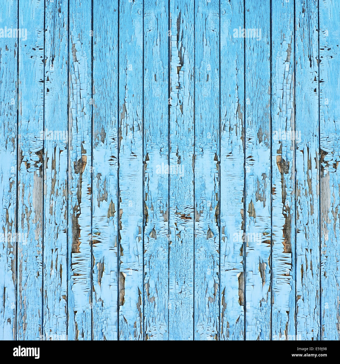 Alte blaue Holzbohle Hintergrund. Closeup. Stockfoto