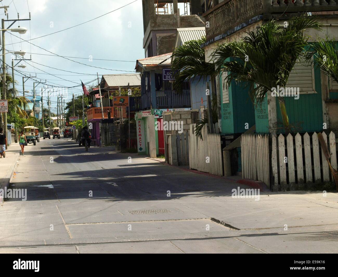 San Pedro Town, Ambergris Caye, Belize Stockfoto