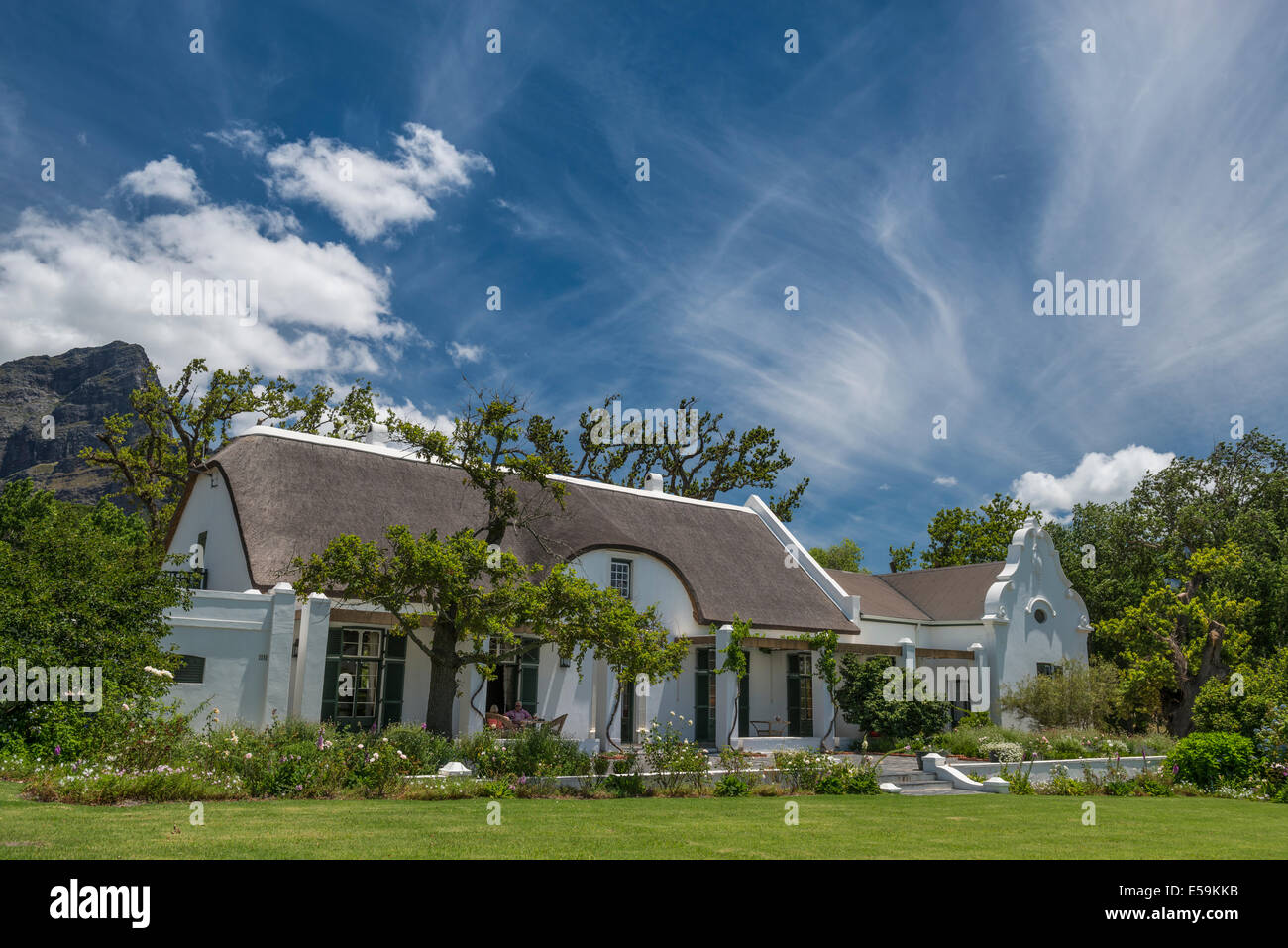 Anthonij Rupert Weine Herrenhaus, L'Ormarins Weingut, Franschhoek, Südafrika Stockfoto