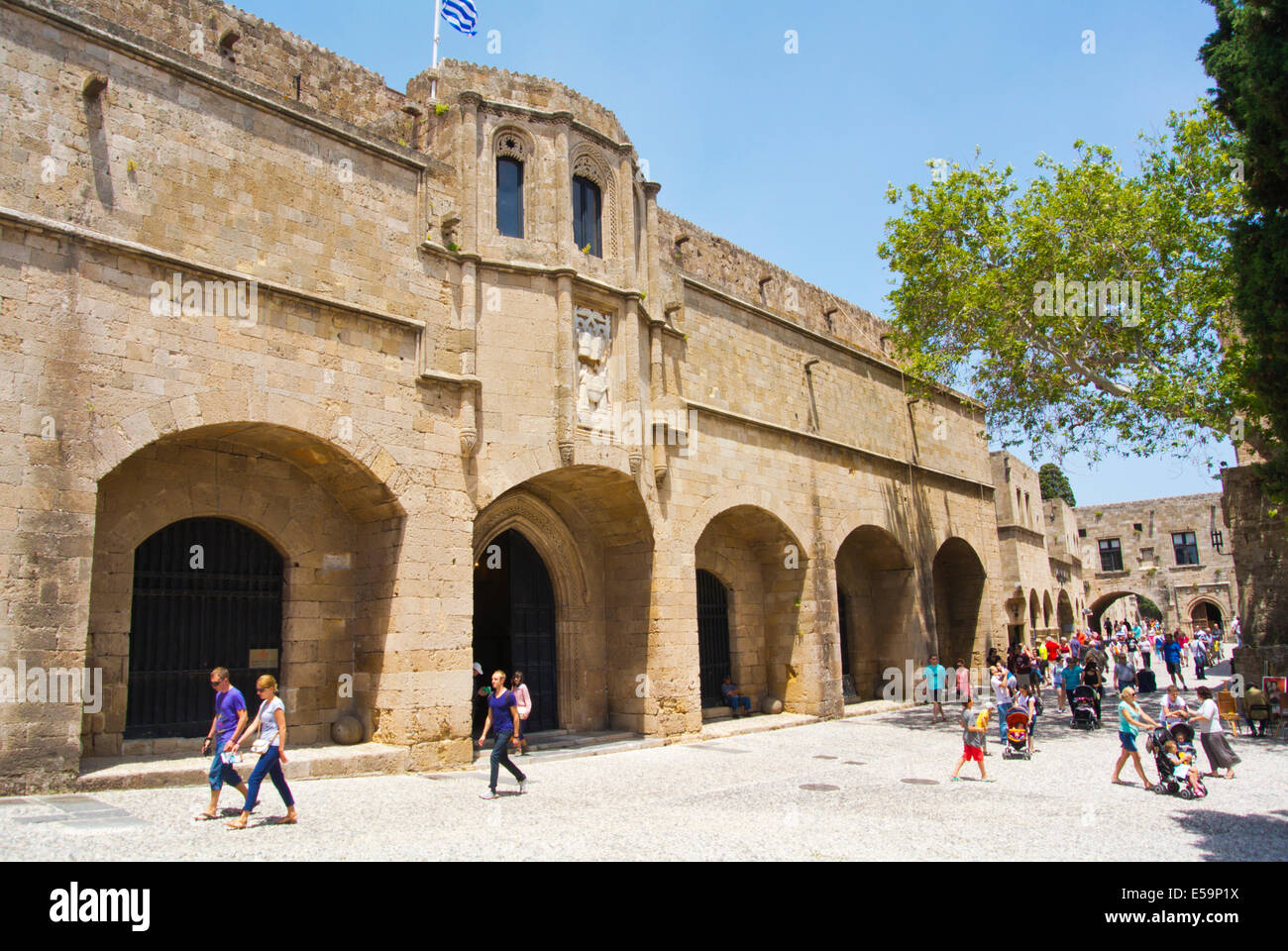 Archäologie-Museum, Apellou Straße, Altstadt, Rhodos, Insel Rhodos, Dodekanes, Griechenland, Europa Stockfoto