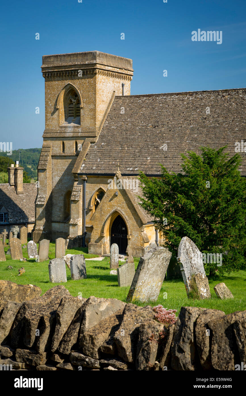 St. Barnabas Church Ease, Snowshill, die Cotswolds, Gloucestershire, England Stockfoto