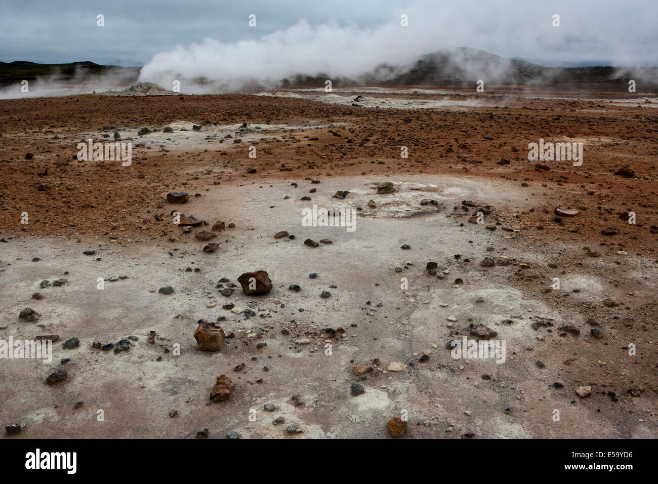 Namafjall Hverir - Myvatn Region North Central Island Stockfoto