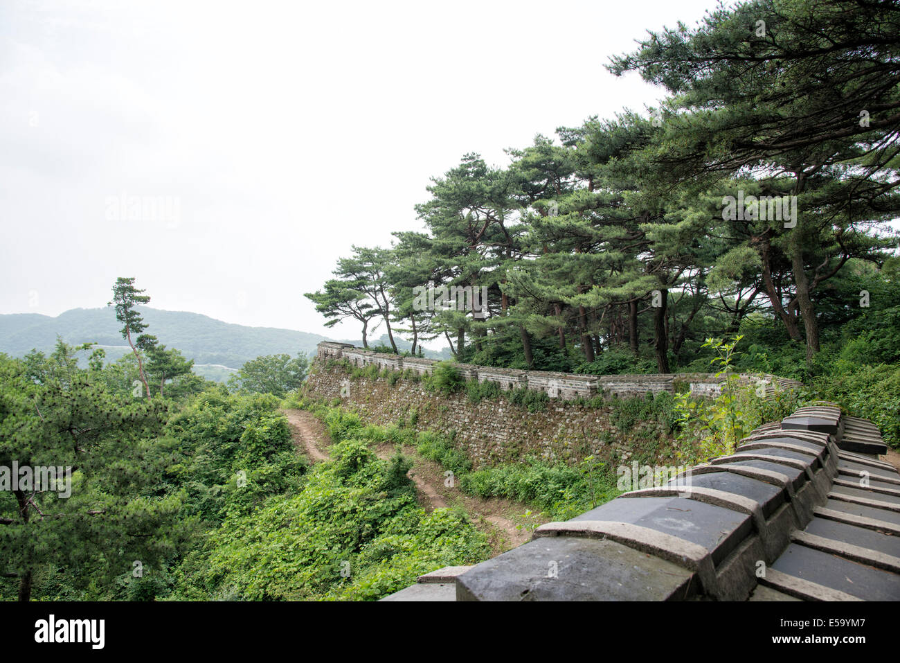 Namhan Sanseong in Korea, UNESCO-Weltkulturerbe Stockfoto