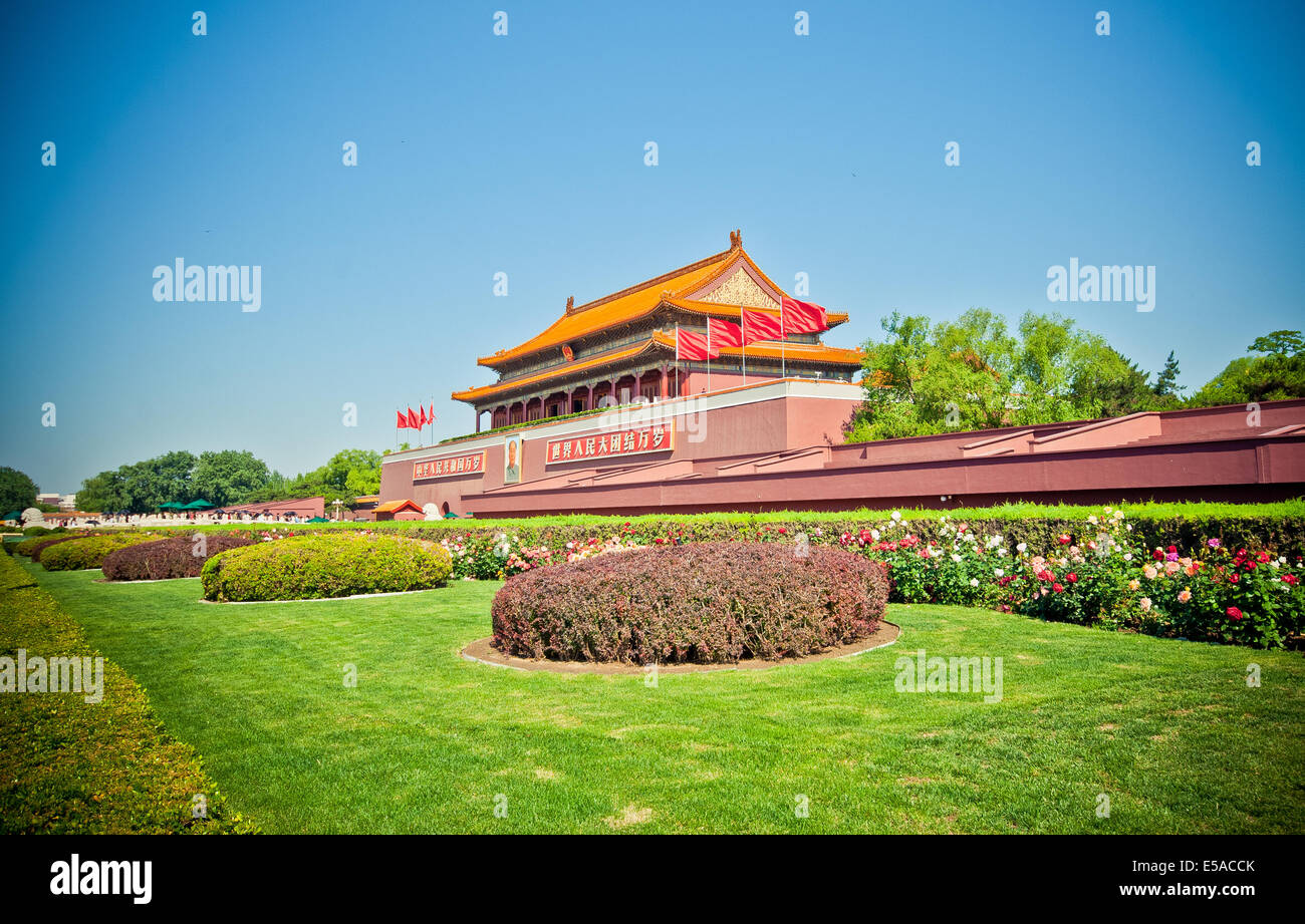 Mao Zedongs Mausoleum, Platz des himmlischen Friedens, Peking, China. Stockfoto