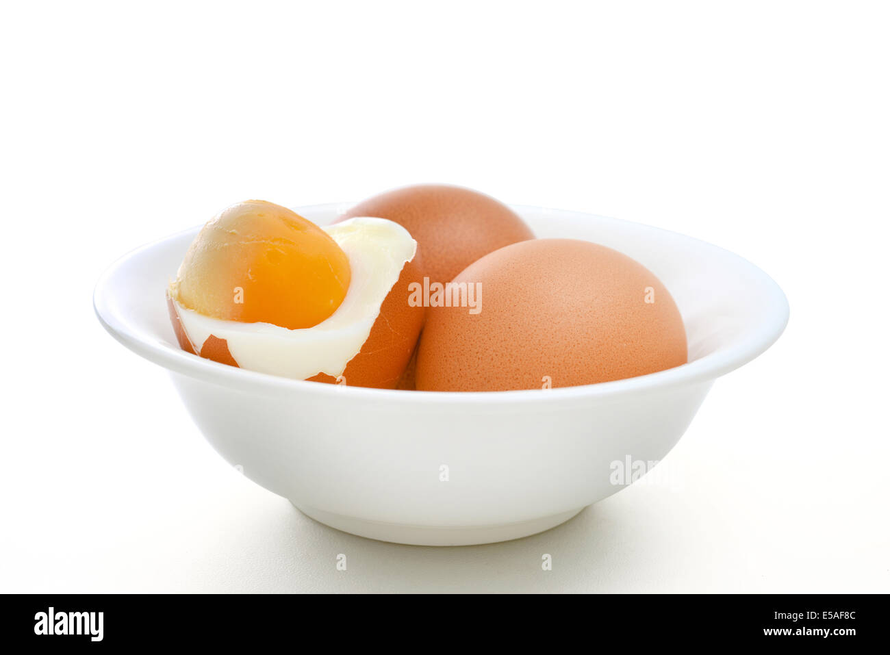 gekochten Eiern Stockfoto