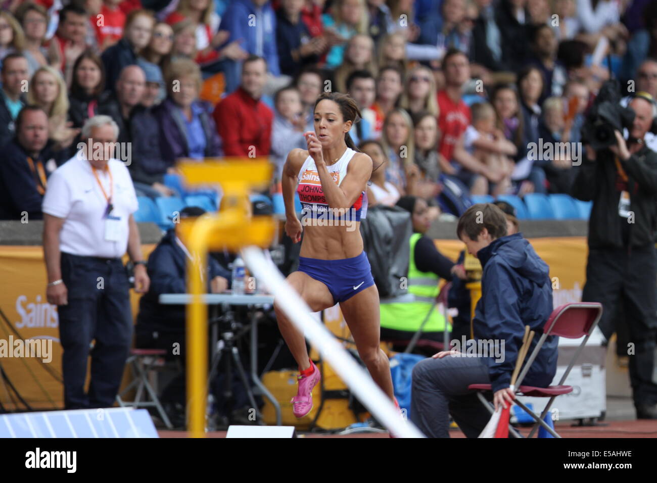 Weitsprung Frauen Katarina Johnson-Thompson Stockfoto