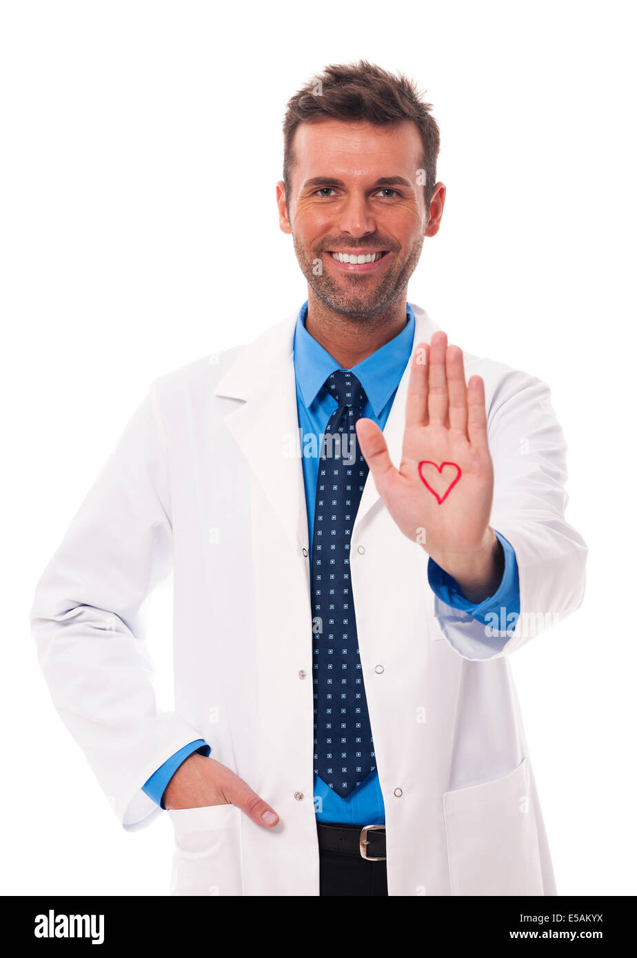 Kardiologe Herz Anzeichen Debica, Polen Stockfoto