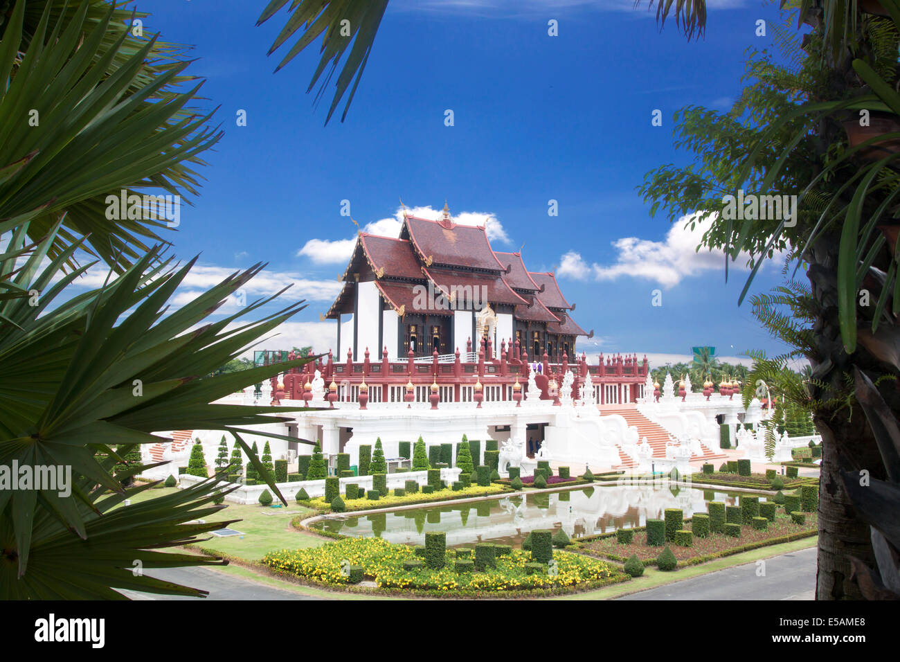 Ho Kham Luang nördlichen thai-Stil Gebäude, Thailand Stockfoto