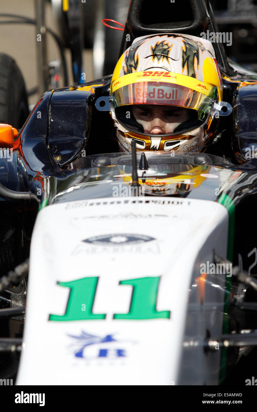 Magyorod, Hungaroring, Ungarn. 25. Juli 2014. GP2 und GP3-Rennserie am Hungaroring. Daniel Abt von hilmer Motorsport GP2 Team Credit: Piotr Zajac/Alamy leben Nachrichten Stockfoto