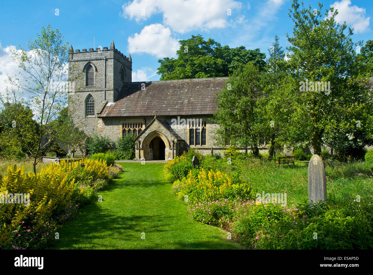 Kettlewell Kirche, Wharfedale, Yorkshire Dales National Park, North Yorkshire, England UK Stockfoto