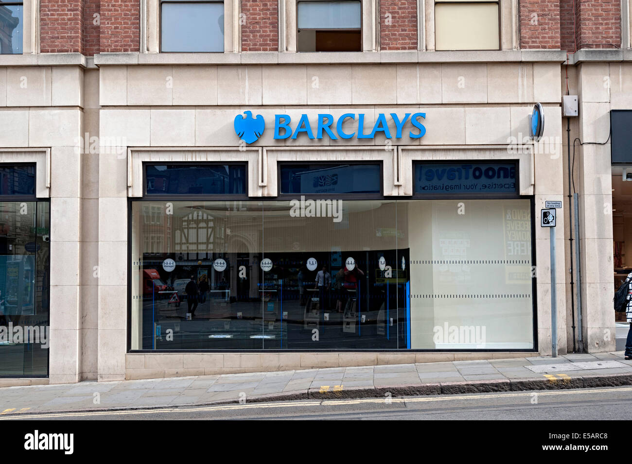 Barclays Bank High Street Nottingham Stockfoto