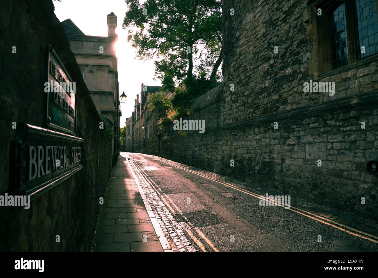 Atmosphärischen Street, Oxford, England, UK Stockfoto