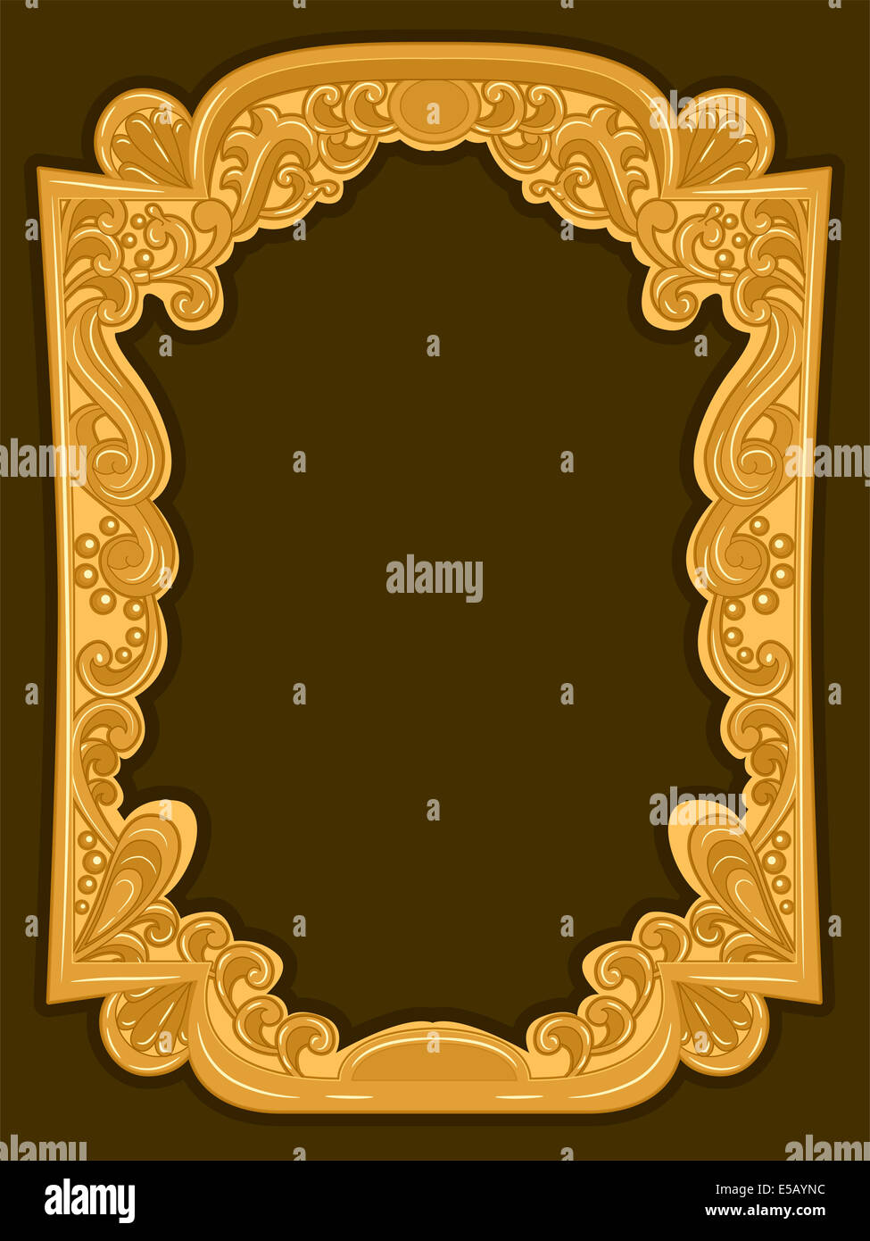 Frame-Darstellung mit einem Vintage-Design Stockfoto