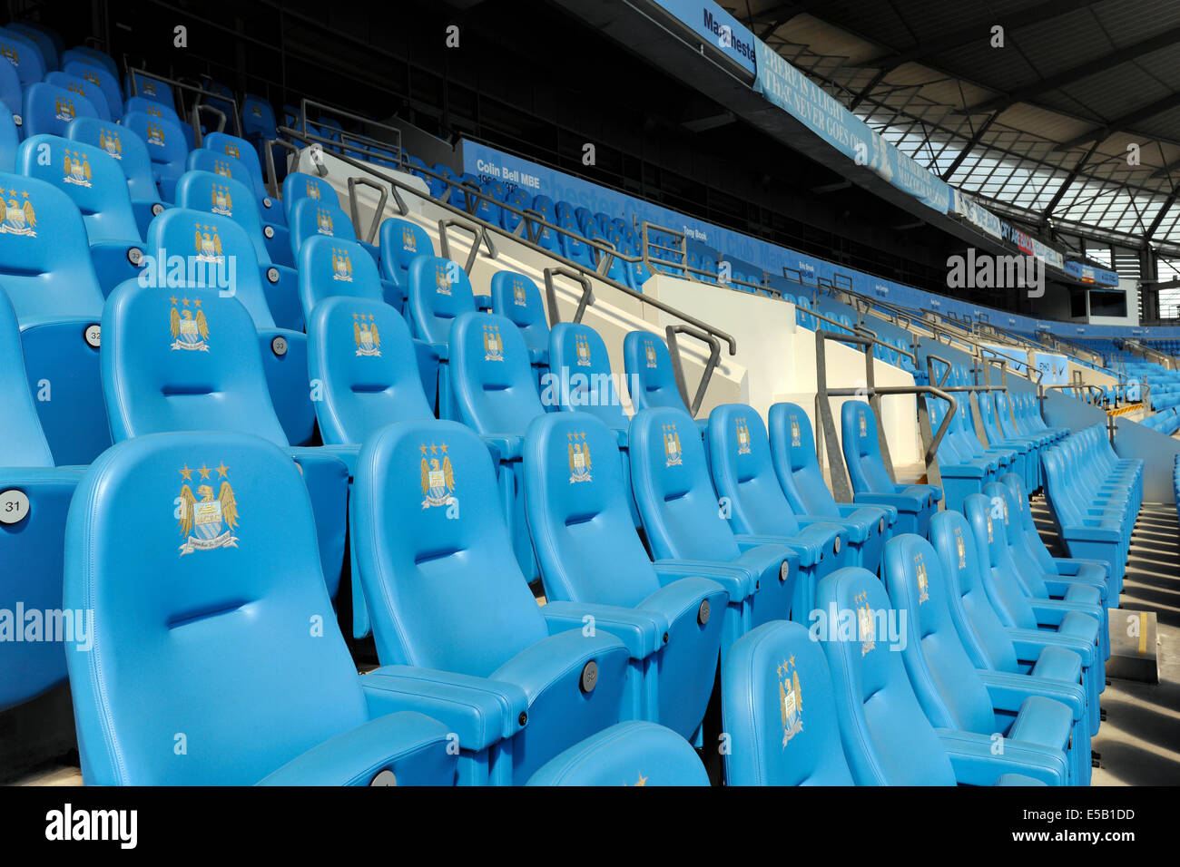 Etihad (ehemals City of Manchester) Stadion, Heimat des Manchester City Football Club, Manchester, England, UK. Stockfoto