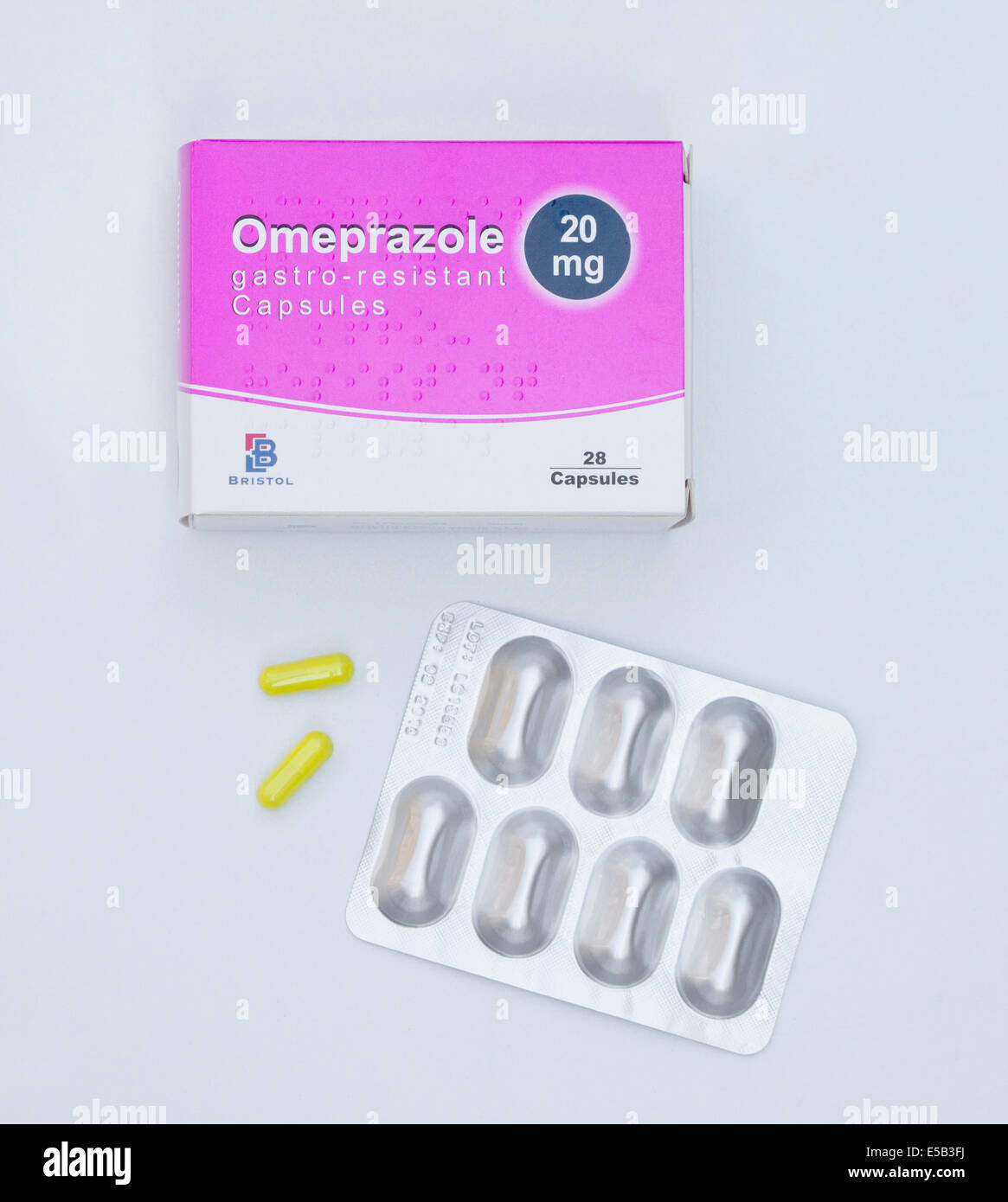 Paket Von Omeprazol 20mg Blister Pack Mit Kapseln Stockfotografie Alamy