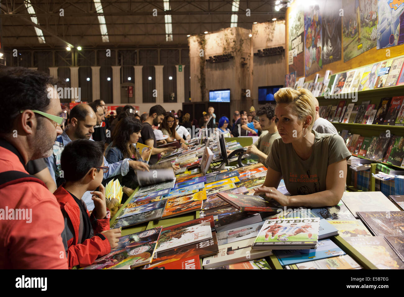 Norma Editorial Bookstore auf der Barcelona International Comic Fair am 17. Mai 2014 in Barcelona, Katalonien, Spanien. Stockfoto