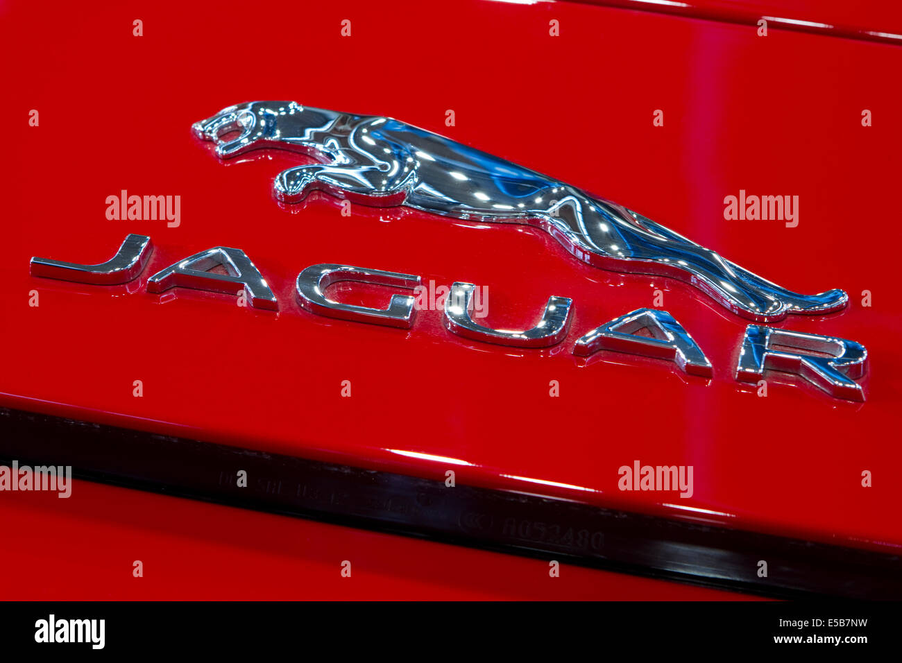 Jaguar-logo Stockfoto