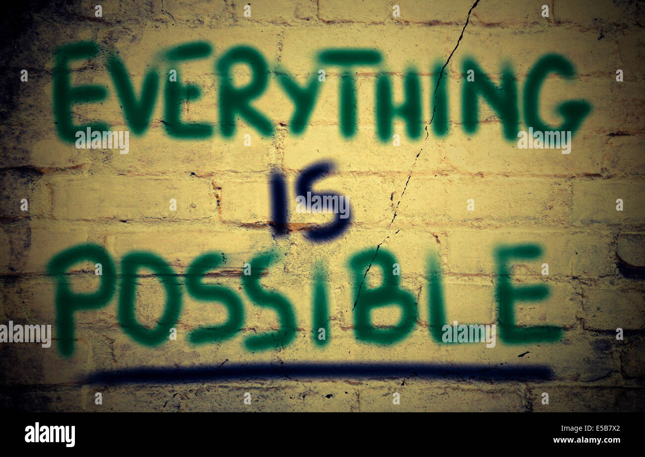 Alles ist möglich-Konzept Stockfoto