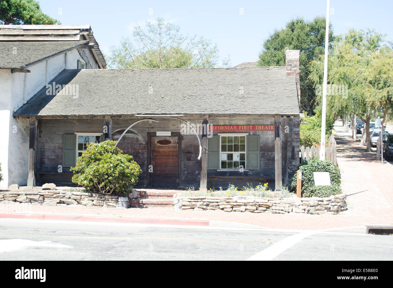Das erste Theater in Kalifornien, Monterey State Historic Park Stockfoto