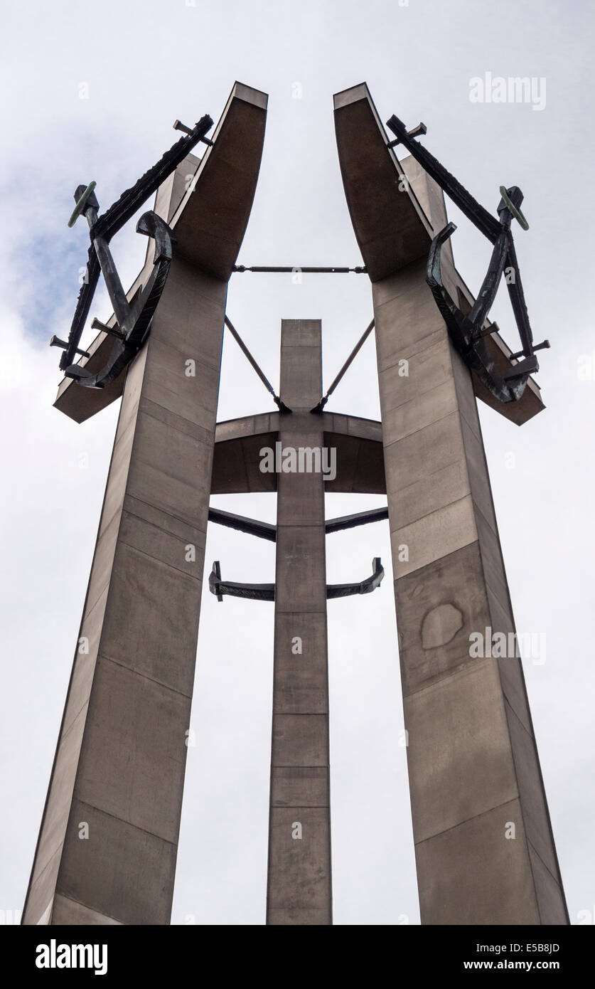Denkmal für die gefallenen Werft Arbeiter Danzig Danzig Gdansk Polen Polska Stockfoto