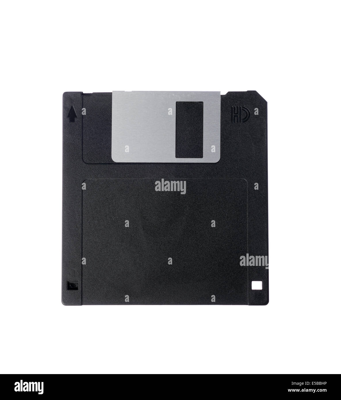 3,5" Diskette isoliert auf weißem Hintergrund ausschneiden Stockfoto