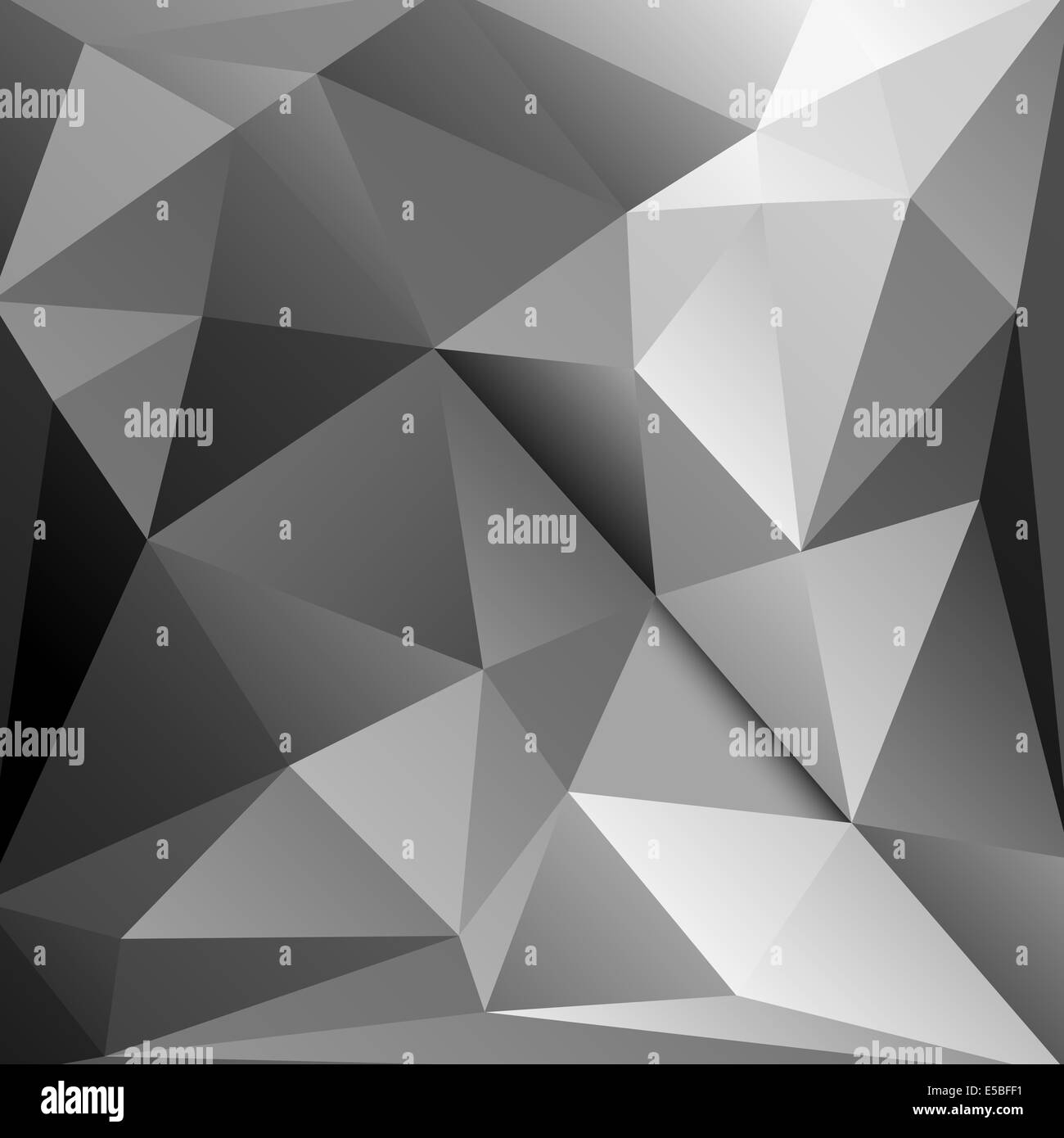 grafisches geometrische Muster mit verschiedenen Dreiecken Stockfoto