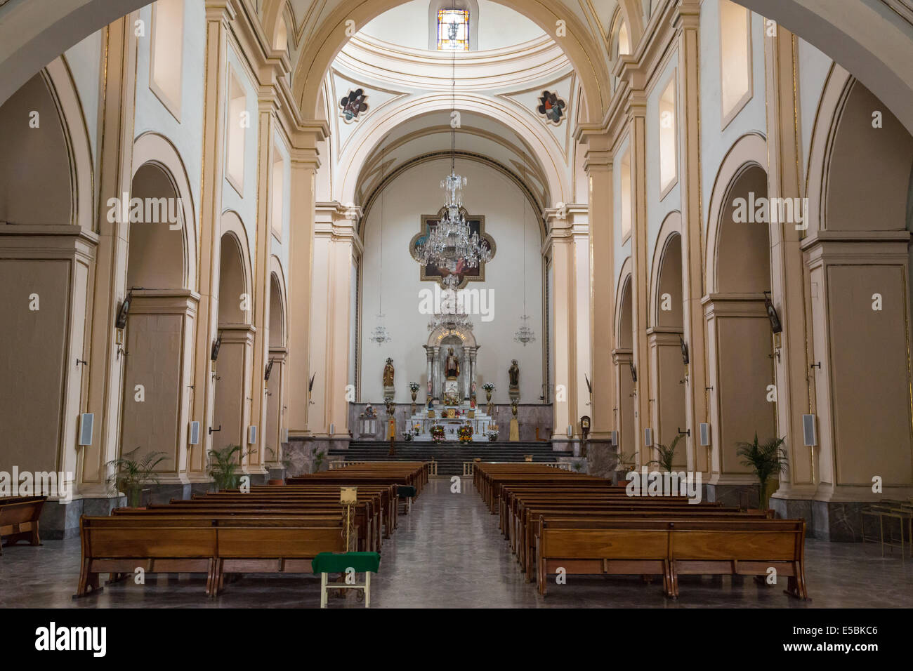 Templo Konventualen de San Agustin, Bj. 1555-1612, befindet sich in Puebla, Mexiko Stockfoto