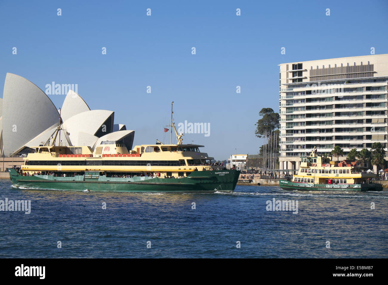 Sydney Fähren in circular Quay, Sydney Harbour, new-South.Wales, Australien Stockfoto