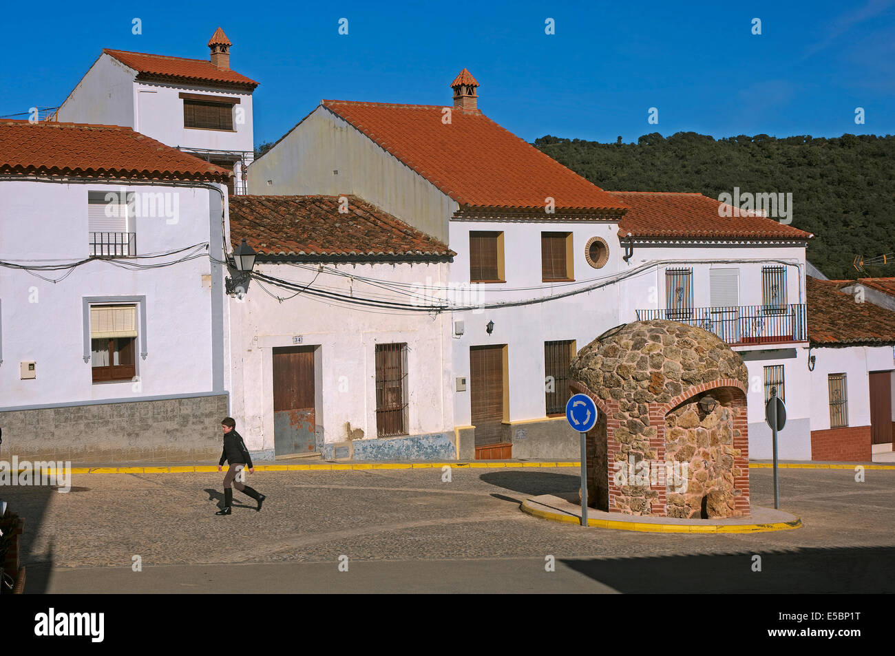 Stadtblick, La Nava, Provinz Huelva, Region von Andalusien, Spanien, Europa Stockfoto