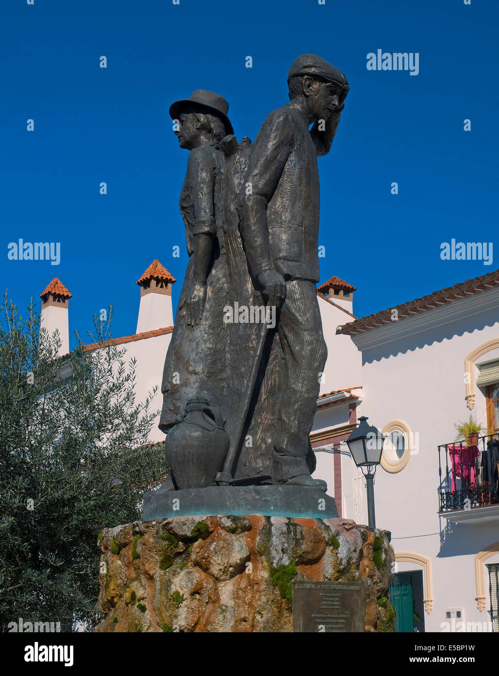 Denkmal für den Gärtner, La Nava, Provinz Huelva, Region von Andalusien, Spanien, Europa Stockfoto