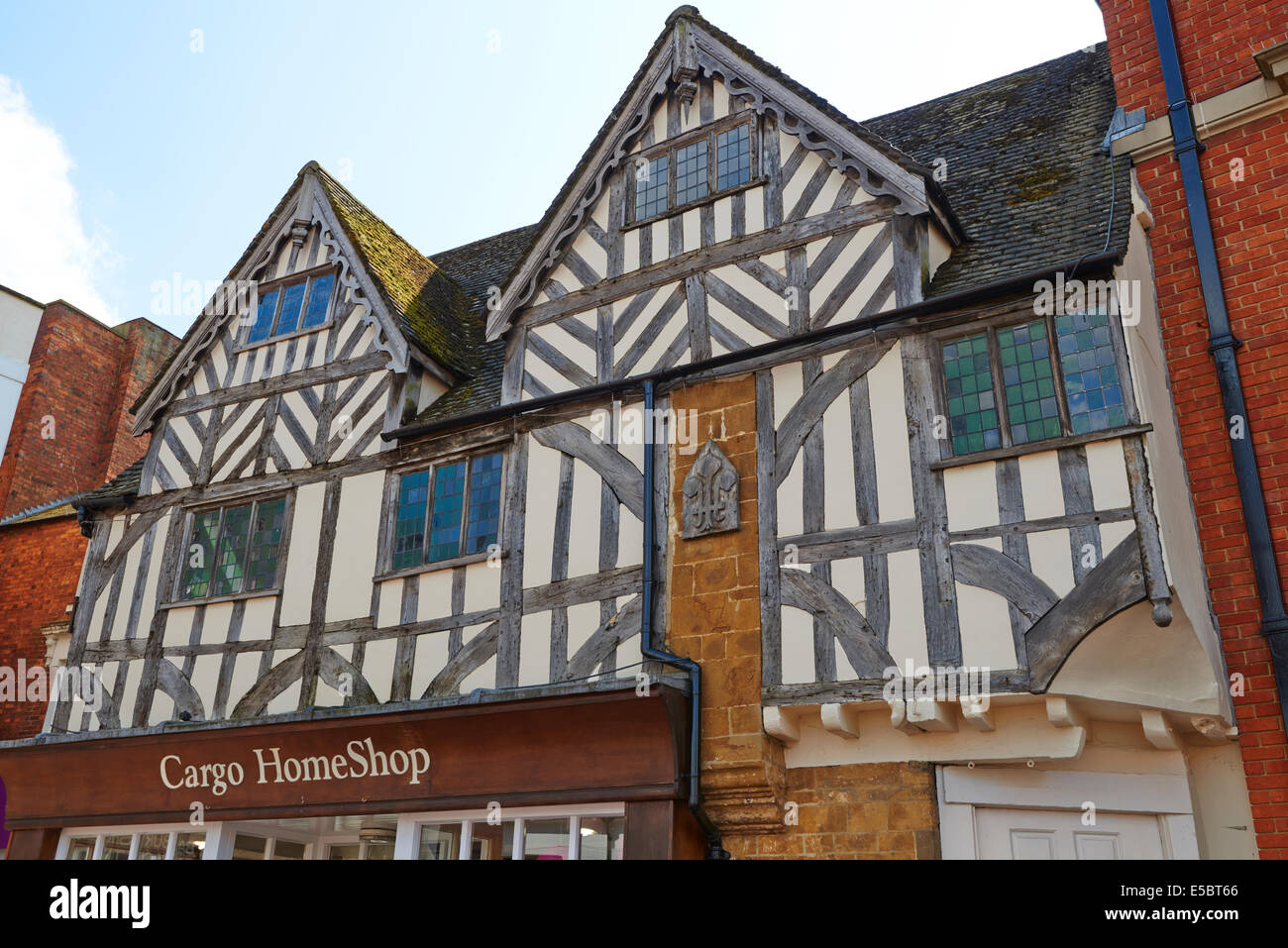 16. Jahrhundert Holz gerahmt Gebäude Marktplatz Banbury Oxfordshire UK Stockfoto