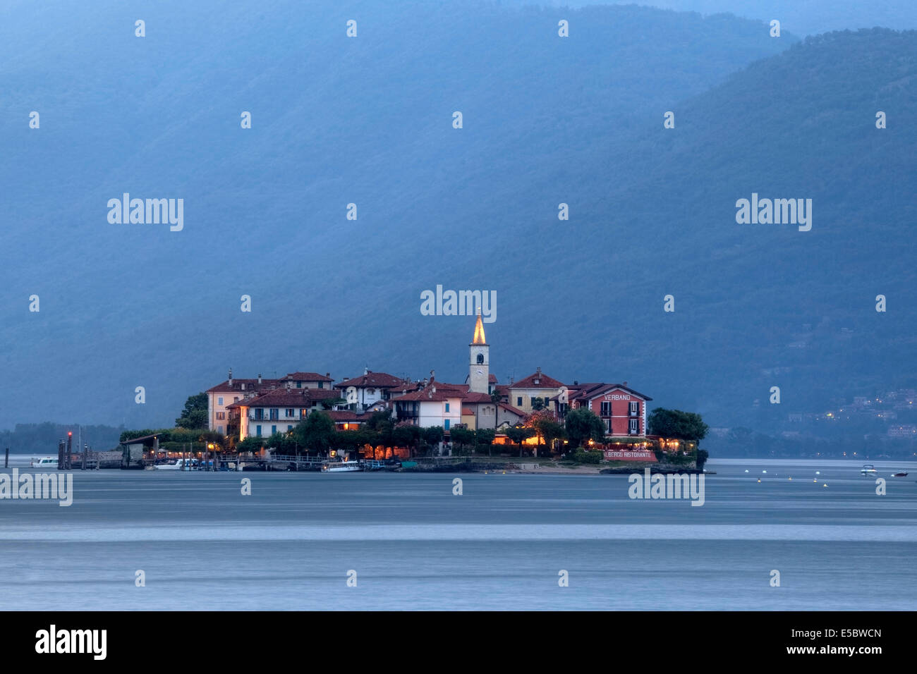 Isola dei Pescatori, Borromäischen Inseln Lago Maggiore, Piemont, Italien Stockfoto