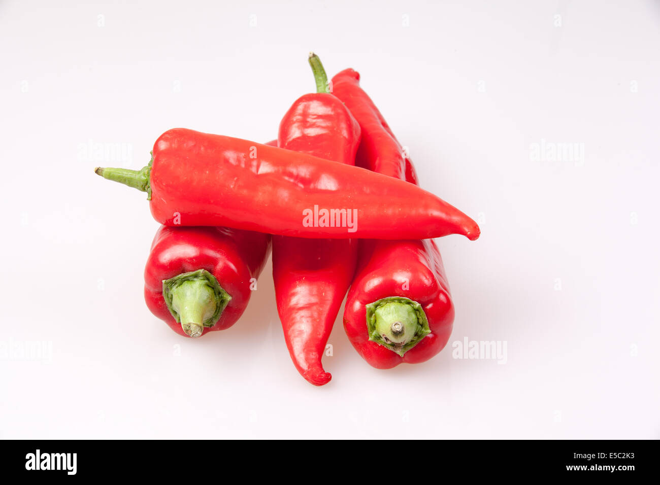 Rote Paprika spitz Stockfoto