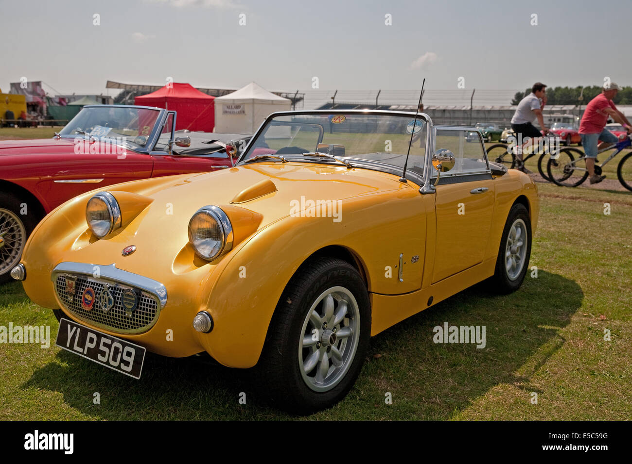 Austin Healey Sport 1275cc Baujahr 1960 Auto auf Silverstone Classic Auto Tag Stockfoto