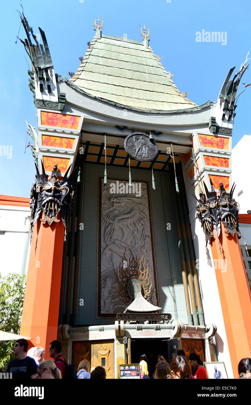 Die historischen TLC Chinese Theatre in Hollywood, Los Angeles. Stockfoto