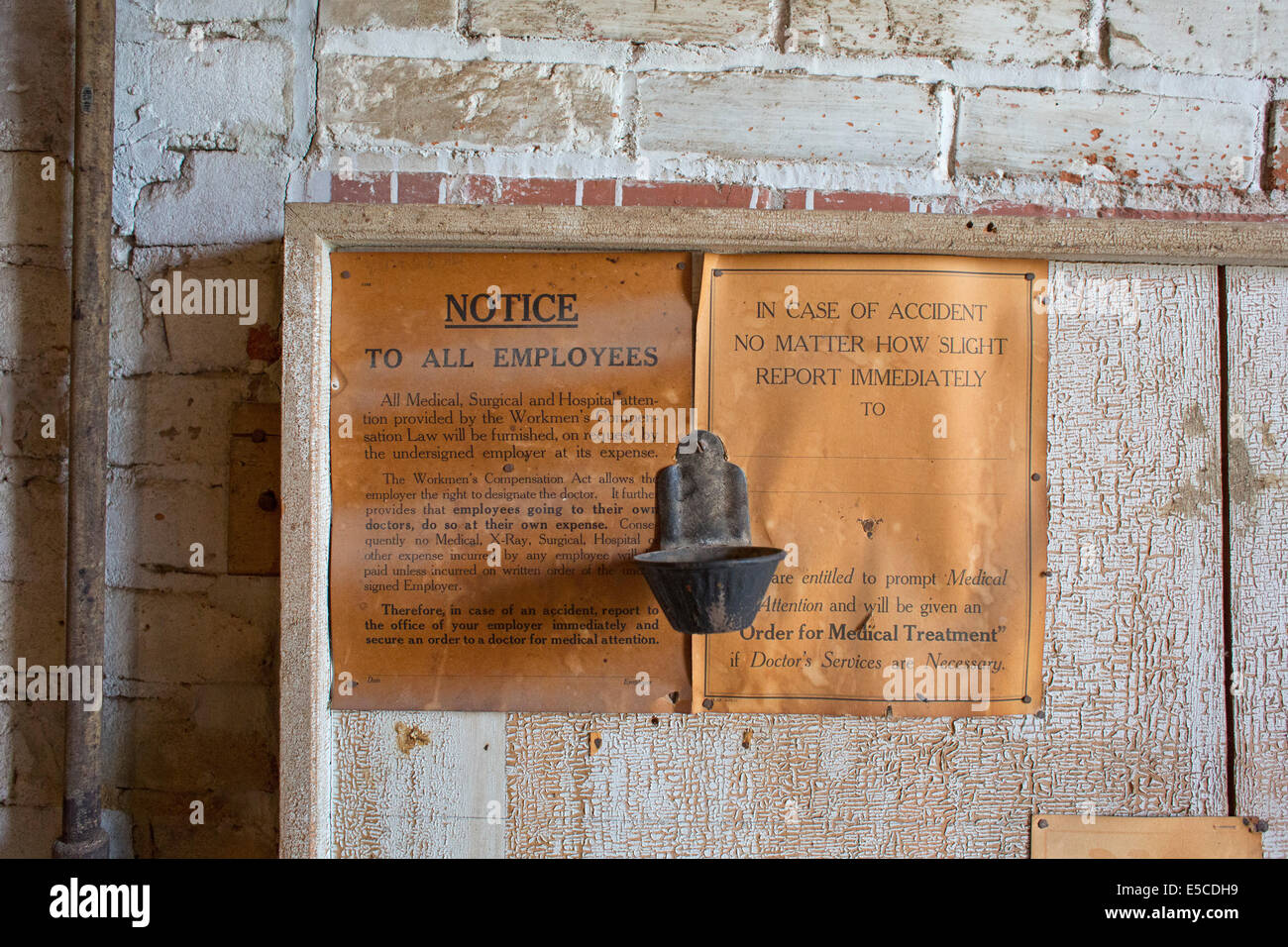 Neligh, Nebraska - The Neligh Mill Historic Site, eine wasserbetriebene Getreidemühle des 19. Jahrhunderts. Stockfoto