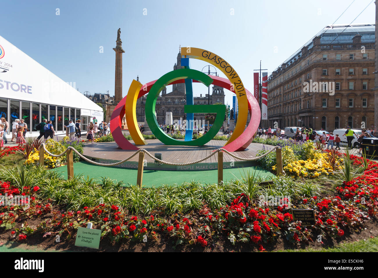 City of Glasgow Commonwealth-Spiele 2014 Stockfoto