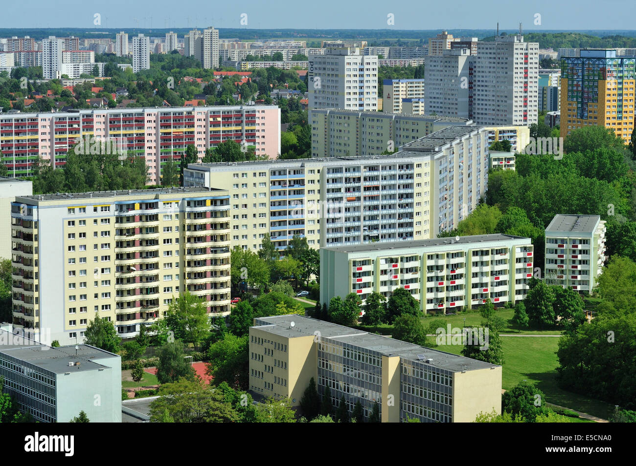 PlattenbauSiedlung, Marzahn, Berlin, Deutschland Stockfotografie Alamy