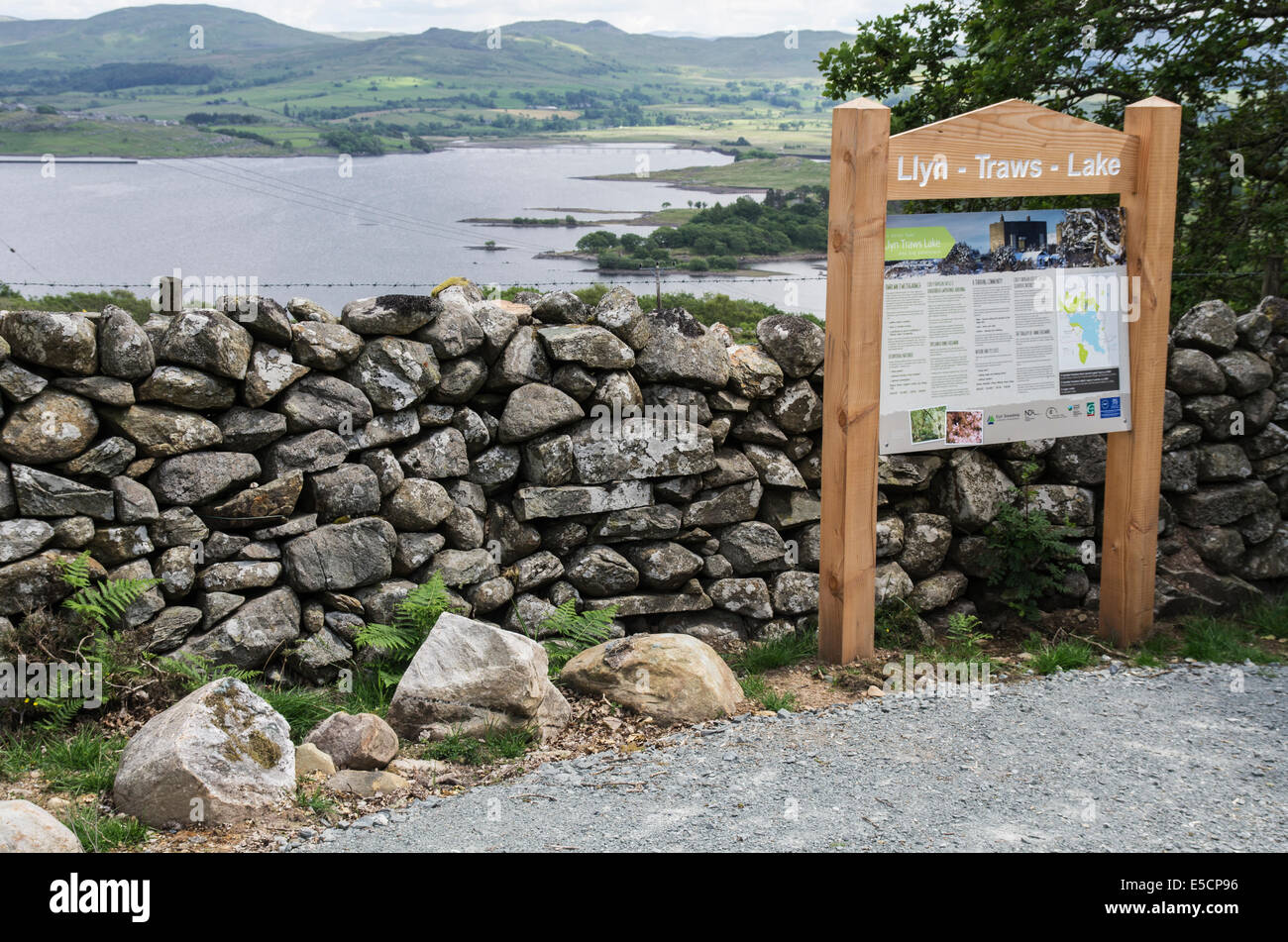 Lake Trawsfynydd, Gwynedd, Nordwales Stockfoto