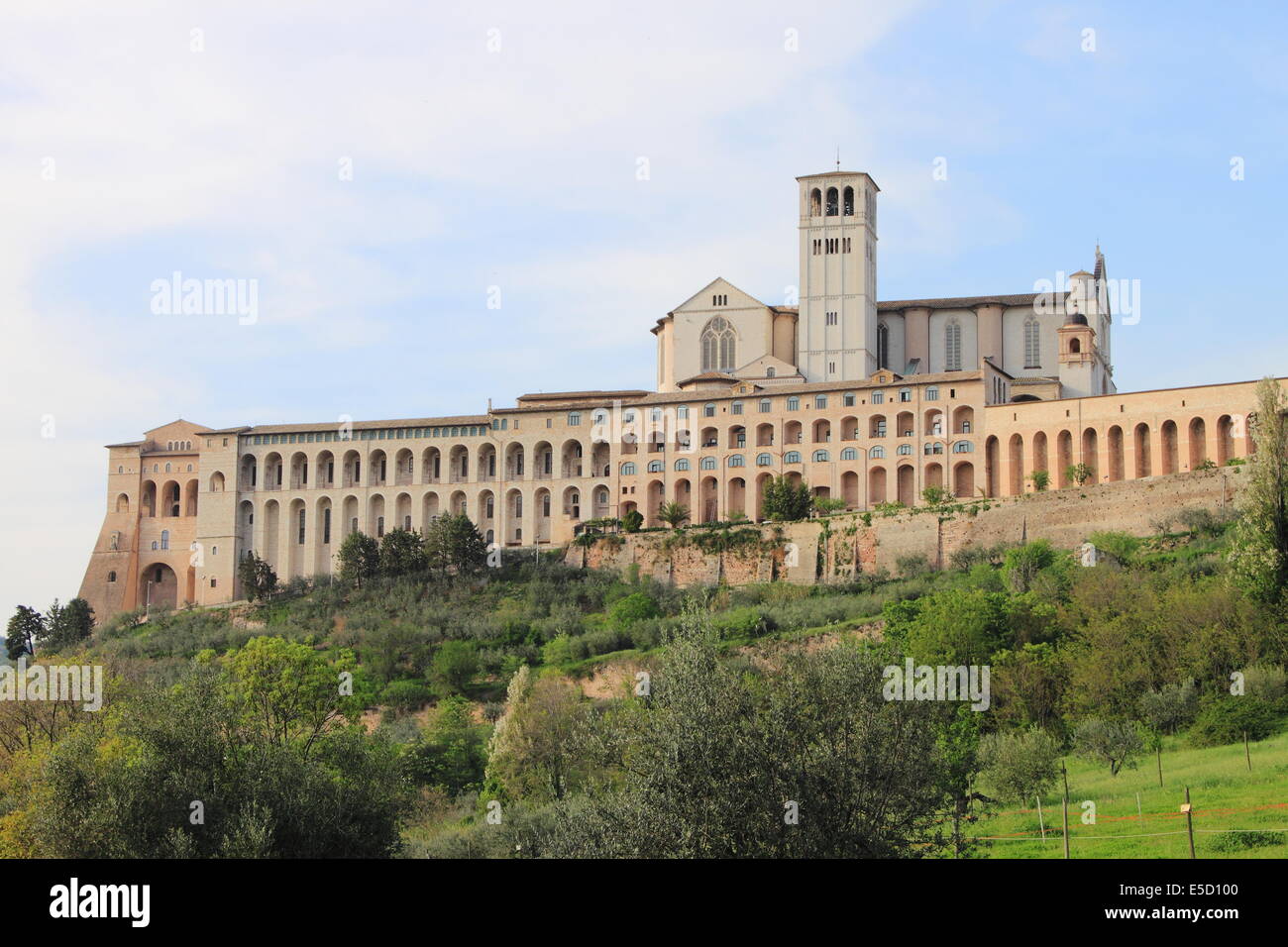 Kathedrale St. Franziskus in Assisi, Italien Stockfoto