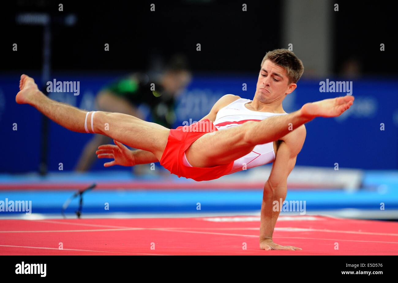 MAX WHITLOCK ENGLAND SECC HYDRO GLASGOW Schottland 28. Juli 2014 Stockfoto