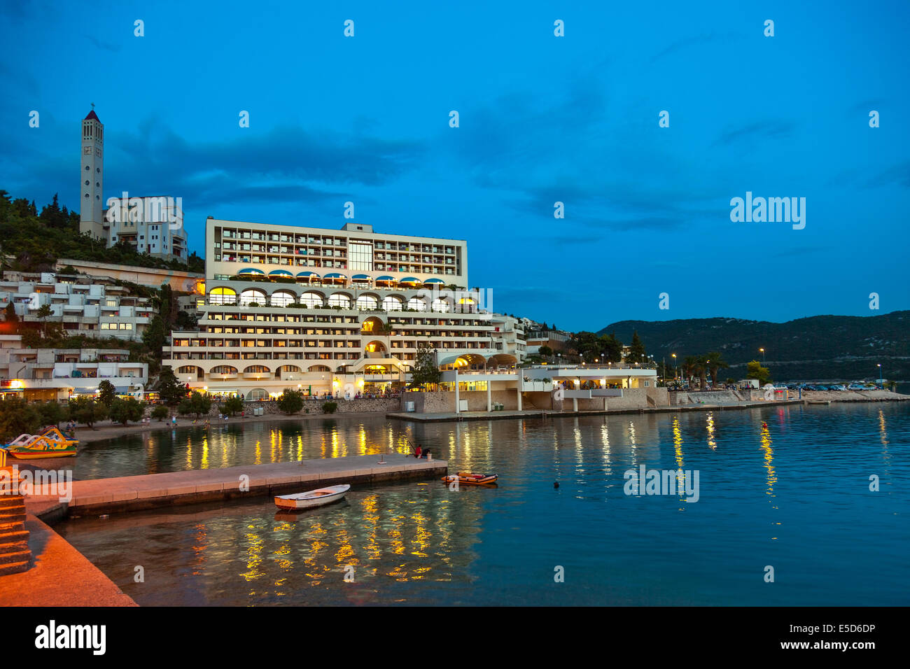 Der touristischen Ortschaft Neum, Bosnien-Herzegowina. Stockfoto