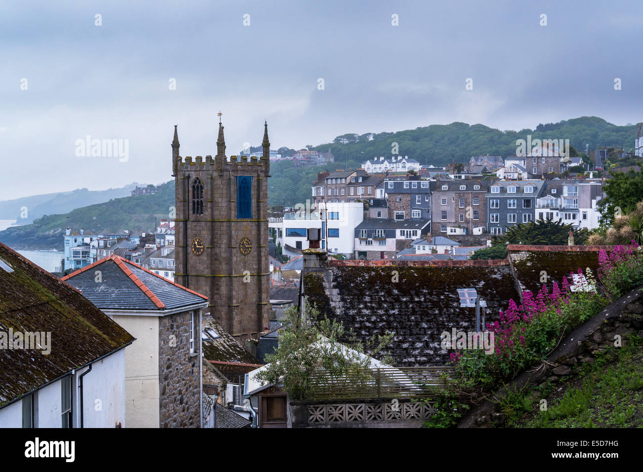 Dächer von St. Ives, Cornwall, UK Stockfoto