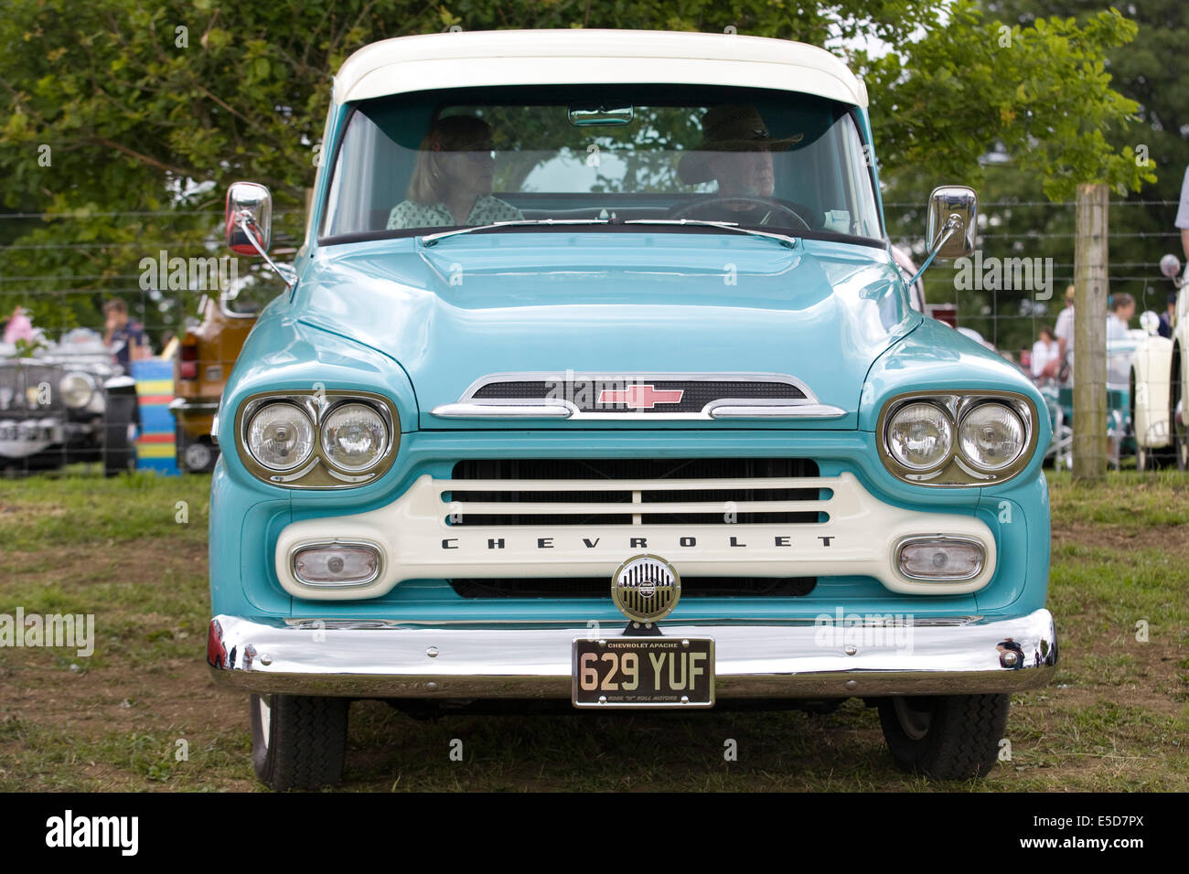 Nahaufnahme von der All American Classic Chevrolet Stockfoto