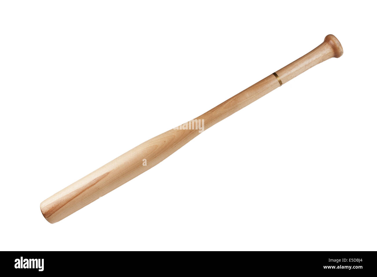 Baseballschläger isoliert auf weißem Hintergrund Stockfoto