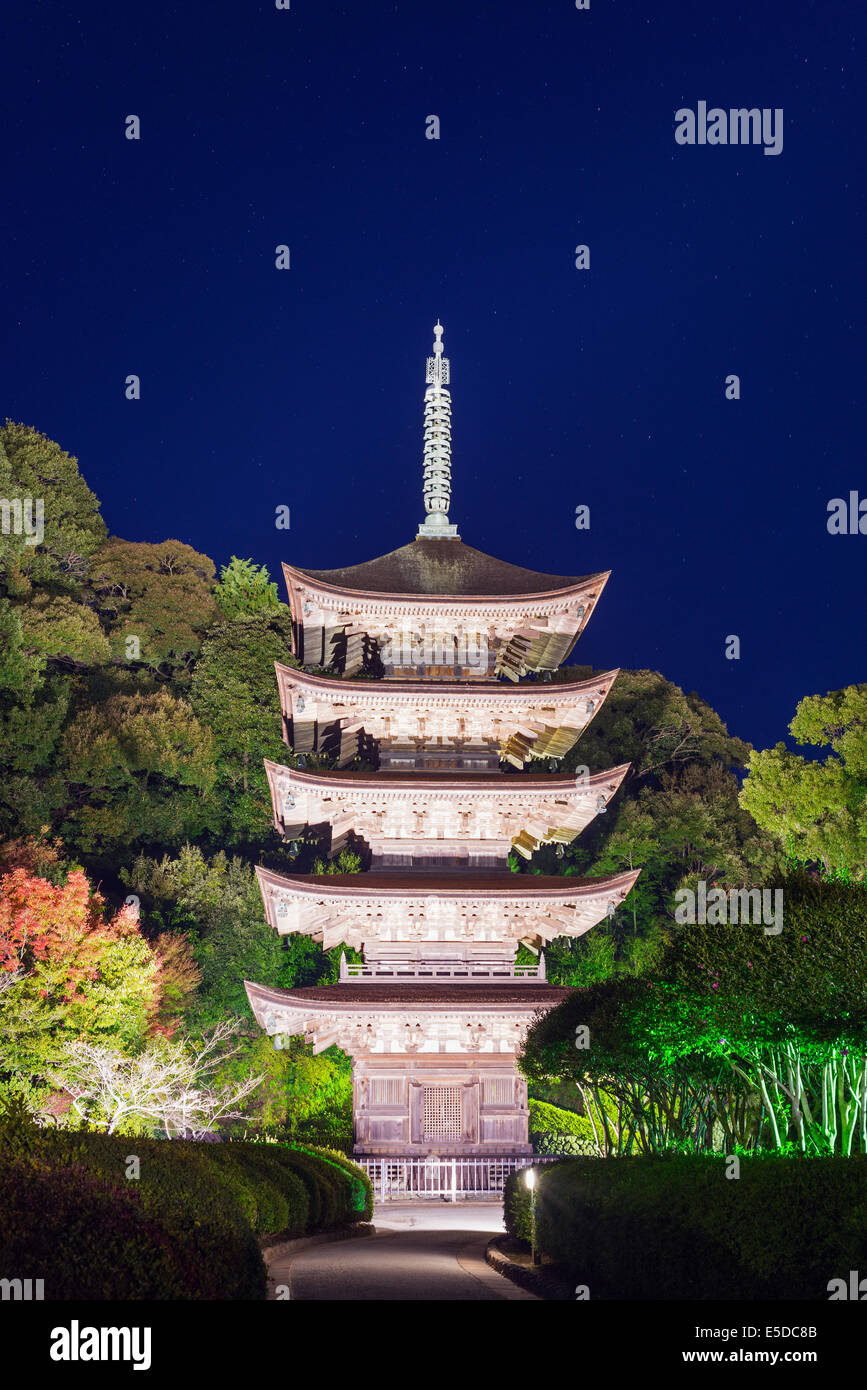 Asien; Japan; Honshu; Yamaguchi; Rurikoji Tempel; 5 Pagode Stockfoto