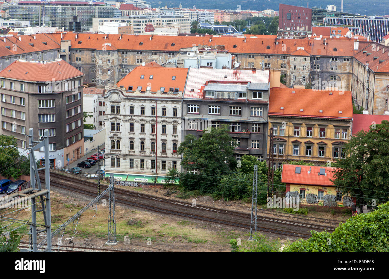 Karlin Bezirk ehemalige Kasernengebäude, Prag Tschechische Republik Stockfoto