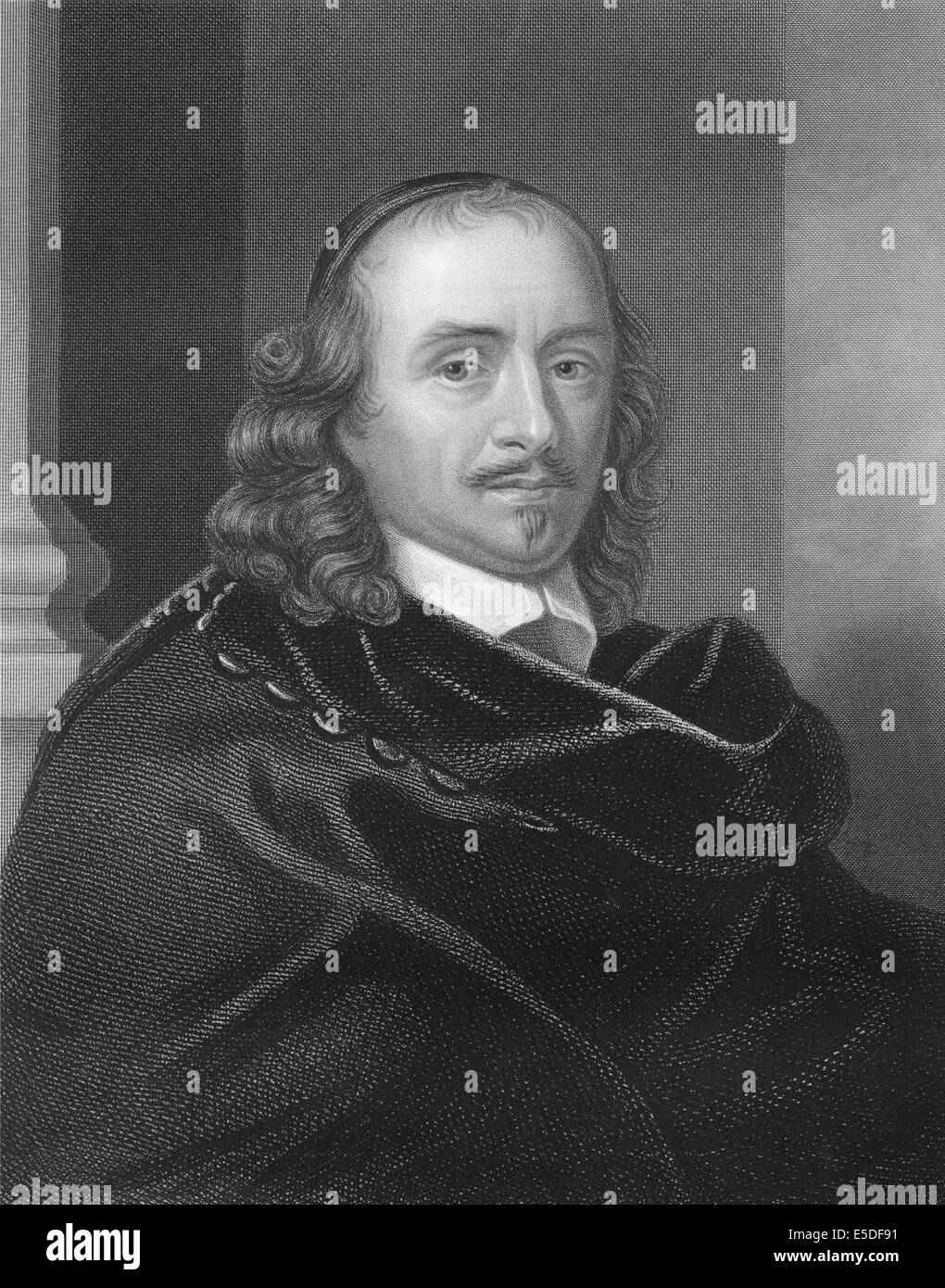 Stahlstich, ca. 1860, Pierre Corneille, 1606-1684, ein französischer Schriftsteller und Dramatiker des Barock Stockfoto