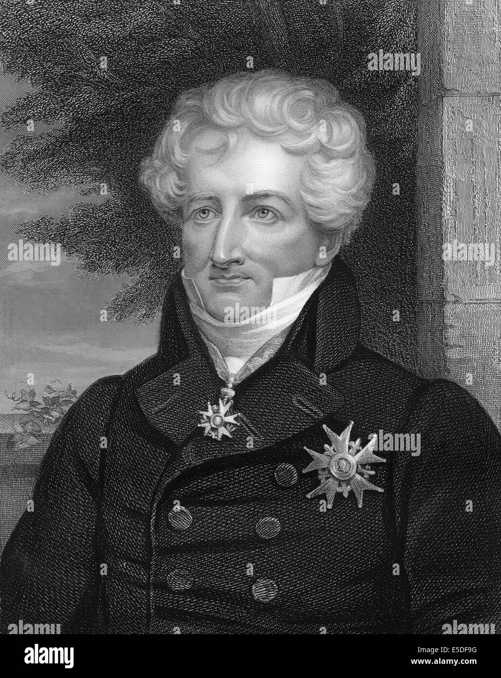 Stahlstich, ca. 1860, Georges Cuvier oder Jean Léopold Nicolas Frédéric Cuvier, 1769-1832, ein französischer Naturforscher und Zoologe, Stockfoto